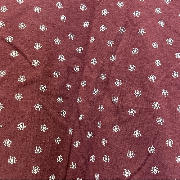 Oh Baby by Motherhood Maternity Maroon Floral Long-Sleeve Top - Size M - Picture 4 of 9